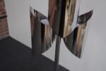 Vintage Italian Space Age Sculptural Chrome and Acrylic Floor Lamp - Image 7