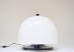 Vintage Italian Space Age Dome Mushroom Table Lamp in Enameled Metal and Acrylic - Image 4