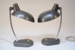 Pair of Vintage Italian Modern Industrial Chromed-Metal Task Lamps by Seminara - Image 4