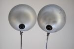 Pair of Vintage Italian Modern Industrial Chromed-Metal Task Lamps by Seminara - Image 10