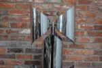 Vintage Italian Space Age Sculptural Chrome and Acrylic Floor Lamp - Image 6