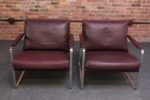 Pair of Preben Fabricius for Walter Knoll Cordovan Leather Lounge Chairs - Image 4