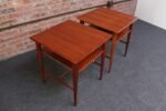 Pair of Paul Mccobb Calvin Group Mahogany and Brass Nightstands for Directional - Image 4