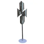 Vintage Italian Space Age Sculptural Chrome and Acrylic Floor Lamp