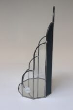 German Art Deco-Style 'Octagon Glaskunst Handarbeit' Vanity / Wall Mirror in Pewter - Image 5