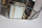 German Art Deco-Style 'Octagon Glaskunst Handarbeit' Vanity / Wall Mirror in Pewter - Image 12