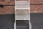Mid-Century Modern Painted Metal Garden Tea/Bar Cart Trolley - Image 4