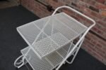 Mid-Century Modern Painted Metal Garden Tea/Bar Cart Trolley - Image 8