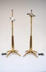 Pair of Mid-Century Stiffel "Rocket" Table Lamps in Brass - Image 5