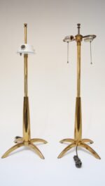 Pair of Mid-Century Stiffel "Rocket" Table Lamps in Brass - Image 6