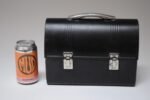 Vintage Black Industrial Domed Tin Work Lunch Box - Image 9