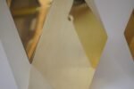 Pair of Vintage Faceted Geometric Solid Brass Table Lamps - Image 13