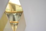 Pair of Vintage Faceted Geometric Solid Brass Table Lamps - Image 16