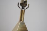 Pair of Vintage Faceted Geometric Solid Brass Table Lamps - Image 11
