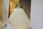 Pair of Vintage Faceted Geometric Solid Brass Table Lamps - Image 18