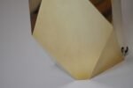 Pair of Vintage Faceted Geometric Solid Brass Table Lamps - Image 19
