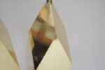 Pair of Vintage Faceted Geometric Solid Brass Table Lamps - Image 27