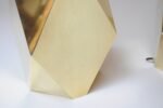 Pair of Vintage Faceted Geometric Solid Brass Table Lamps - Image 28