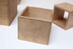 Set of Seven Handmade Vintage Primitive Vintage Nesting Cubes/Blocks in Pine - Image 13