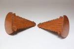 Pair of Hand-Carved and Painted Folk Art Pistol Wall Brackets / Corner Shelves - Image 10