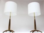 Pair of Mid-Century Stiffel "Rocket" Table Lamps in Brass - Image 2