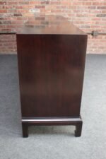 Vintage Stained Satinwood Nine-Drawer Dresser with Brass Pulls by Henredon - Image 13