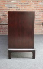 Vintage Stained Satinwood Nine-Drawer Dresser with Brass Pulls by Henredon - Image 14