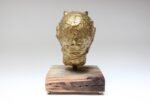 Vintage Sculpture / Bust of Mythological Deity "Pan" in Painted Plaster Cast - Image 7