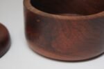 Set of Two Signed Scandinavian Modern Walnut Decorative Lidded Jars / Canisters - Image 21