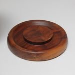 Set of Two Signed Scandinavian Modern Walnut Decorative Lidded Jars / Canisters - Image 22