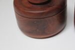 Set of Two Signed Scandinavian Modern Walnut Decorative Lidded Jars / Canisters - Image 19