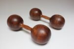 Pair of Vintage Primitive Oversized Hand Weights/Dumbbells - Image 9