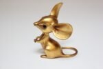 Vintage Gold Leaf Ceramic Mouse by Freeman McFarlin Potteries - Image 5