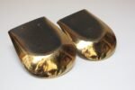 Pair of Ben Seibel for Jenfredware Sculptural Two Tone Brass Bookends - Image 11