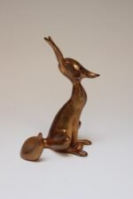 Vintage Gold Leaf Ceramic Fox by Freeman McFarlin Potteries - Image 4