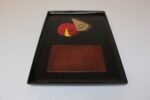 Large Mid-Century Black Resin and Maple "French Cheese" Serving Tray With Cutting Board by Couroc - Image 6