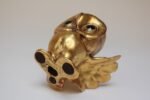 Vintage Gold Leaf Ceramic Owl by Freeman McFarlin Potteries - Image 7