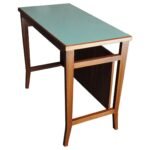 Diminutive Gio Ponti for Schirolli Stained Mahogany and Laminate Writing Table