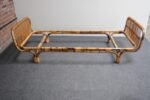 Vintage Italian Bamboo and Rattan Daybed by Tito Agnoli for Bonacina - Image 4