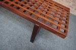 Danish Modern Rosewood Lattice Bench / Coffee Table by Peter Løvig Nielsen - Image 14