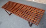 Danish Modern Rosewood Lattice Bench / Coffee Table by Peter Løvig Nielsen - Image 7