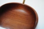 Vintage Italian "Fish" Crumb Brush and Pan in Teak and Brass - Image 26