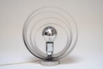 Vintage Italian Chrome Concentric Circle Armillary Table Lamp or Wall Sconce - Image 2