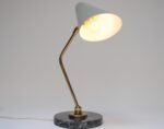 Italian Modern Brass, Metal, and Black Marble Table Lamp by Luci Milano - Image 5
