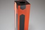 Italian Modern Orange and Black Lucite Soliflore / Bud Vase after Luigi Massoni - Image 21