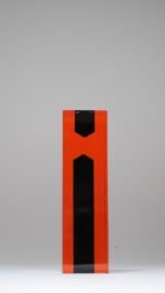 Italian Modern Orange and Black Lucite Soliflore / Bud Vase after Luigi Massoni - Image 7