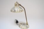 Vintage Italian Folk Art Adjustable Gooseneck Table Lamp in the Style of Fornasetti - Image 2