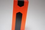 Italian Modern Orange and Black Lucite Soliflore / Bud Vase after Luigi Massoni - Image 18