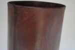 Vintage Italian Brown Leather Wastebasket - Image 15