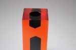 Italian Modern Orange and Black Lucite Soliflore / Bud Vase after Luigi Massoni - Image 23
